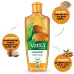 VATIKA NATURAL ALMOND ENRICHED HAIR OIL 200ML