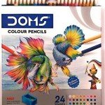 DOMS COLOUR PENCILS 24 SHADES