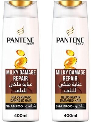 PANTENE MILKY DAMAGE REPAIR SHAMPOO 400MLX2